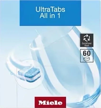 Таблетки для посудомоечных машин UltraTabs All in 1, 60 шт