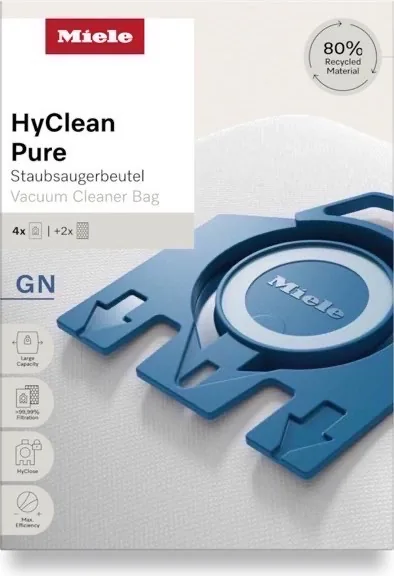 Мешки-пылесборники HyClean Pure GN, 4 шт